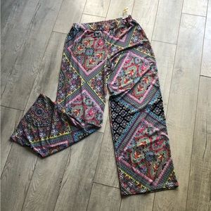 Wide leg multicolored, pant